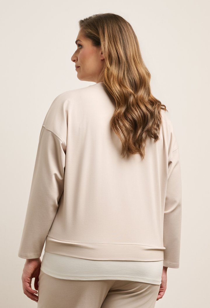 Sweatshirt and joggers set with stripe detail