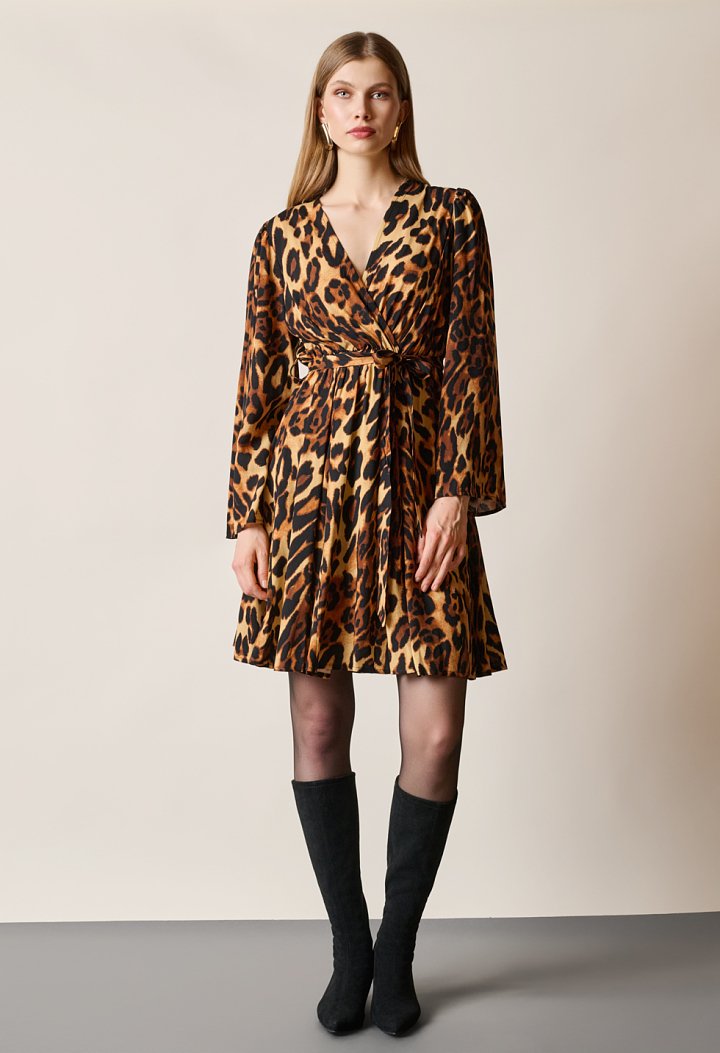 Mini φόρεμα animal print