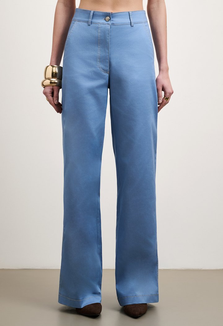 Ψηλόμεσο παντελόνι wide leg