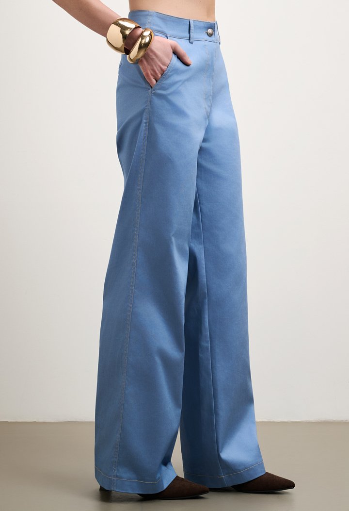 Ψηλόμεσο παντελόνι wide leg