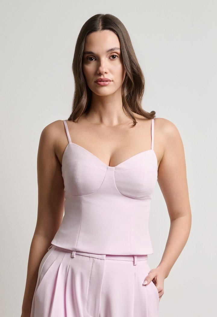 Top with cups and straps