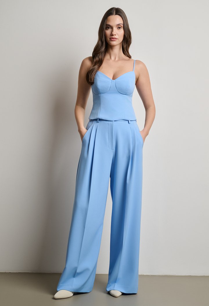Tailored κοστούμι σε σιελ απόχρωση