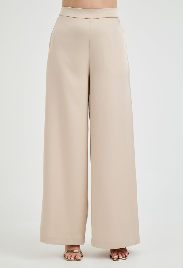 Satin trousers