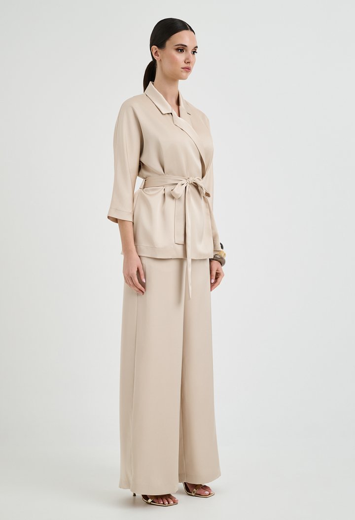 Satin trousers