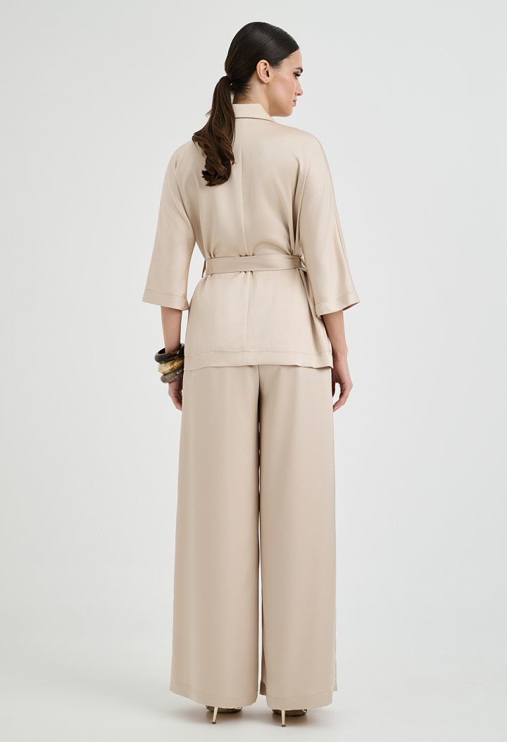 Satin trousers