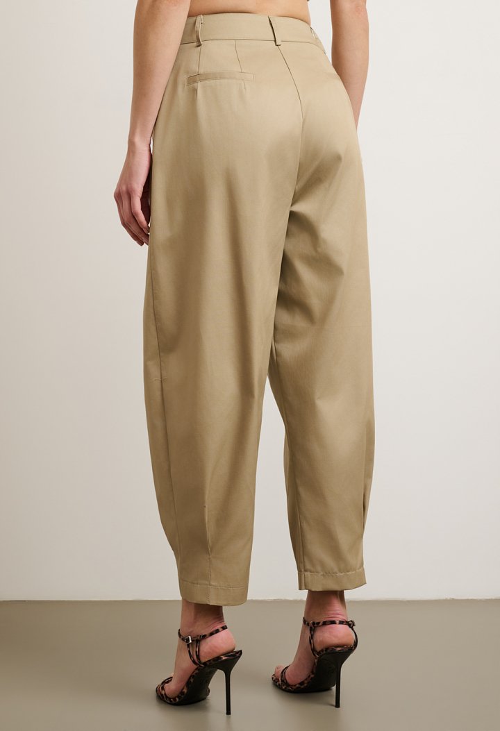 Relaxed-fit pleated trousers