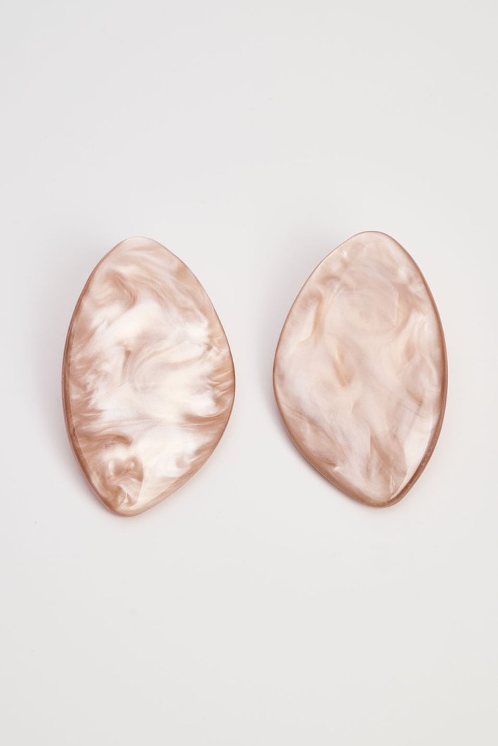 Σκουλαρίκια με marble εφέ