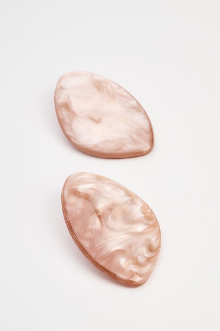 Σκουλαρίκια με marble εφέ
