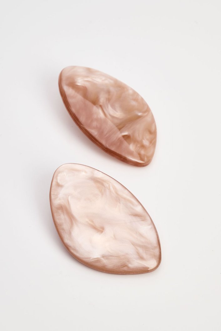 Σκουλαρίκια με marble εφέ