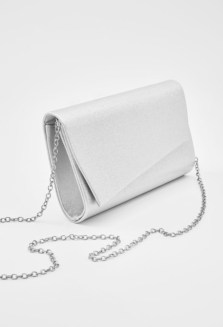 Envelope clutch with glitter