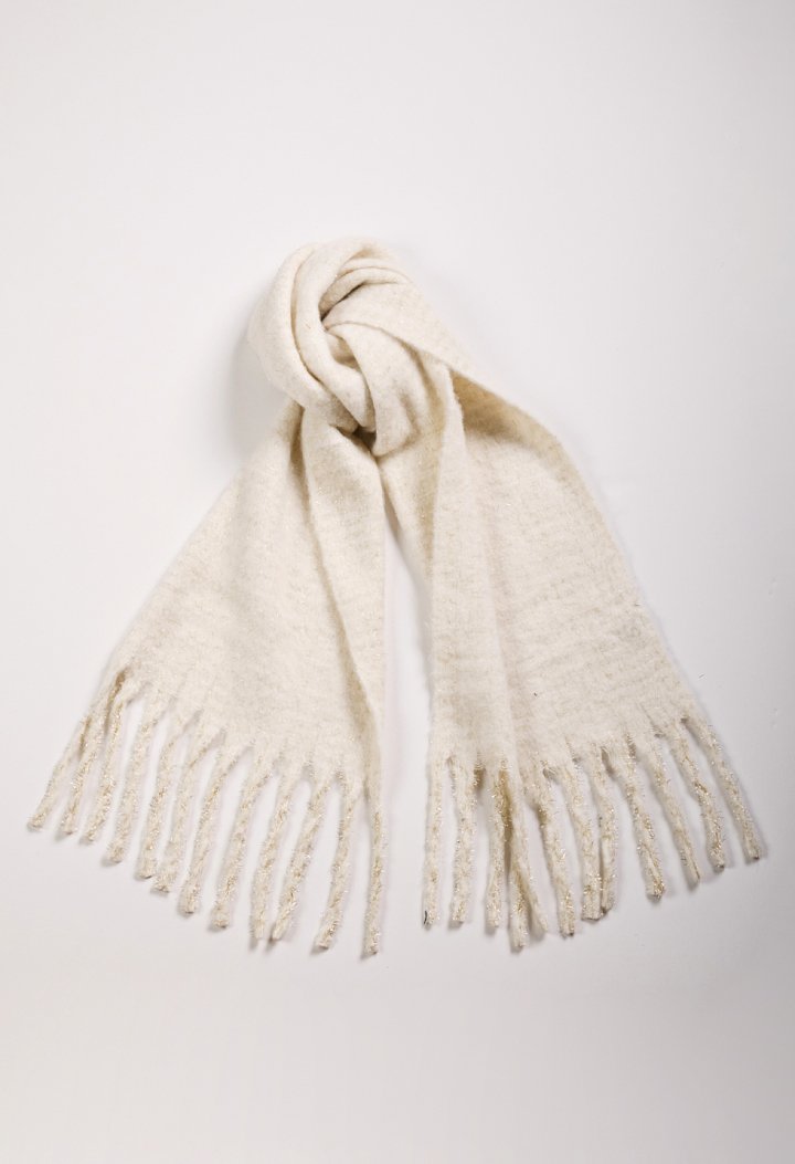 Scarf with lurex details