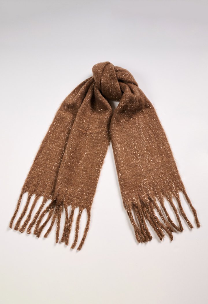 Scarf with lurex details