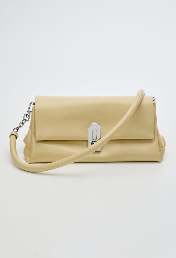 Shoulder bag with metallic detail