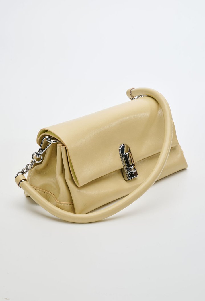 Shoulder bag with metallic detail