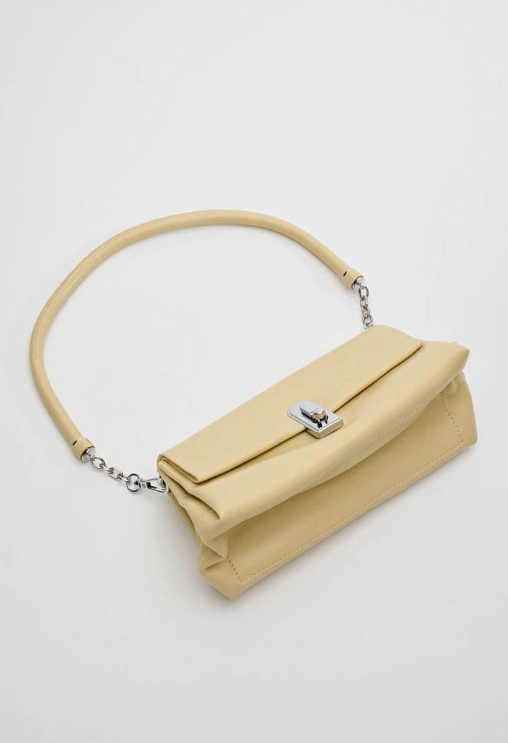 Shoulder bag with metallic detail