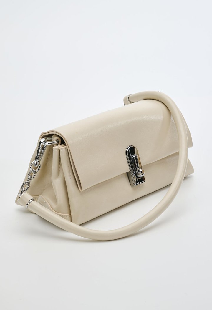 Shoulder bag with metallic detail