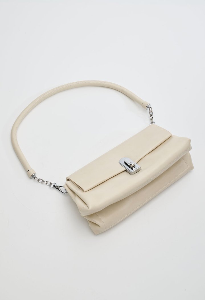 Shoulder bag with metallic detail