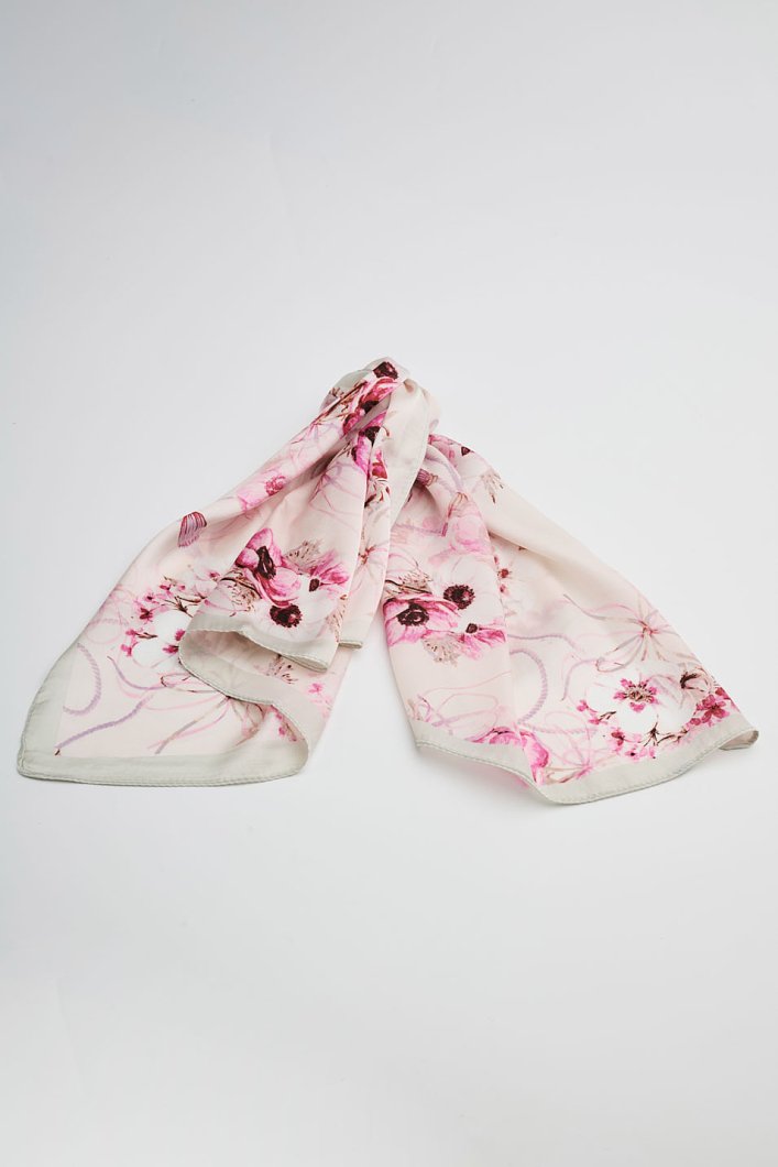 Floral print scarf