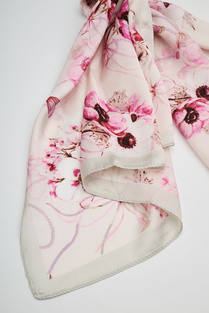 Floral print scarf