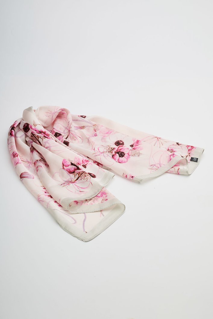 Floral print scarf