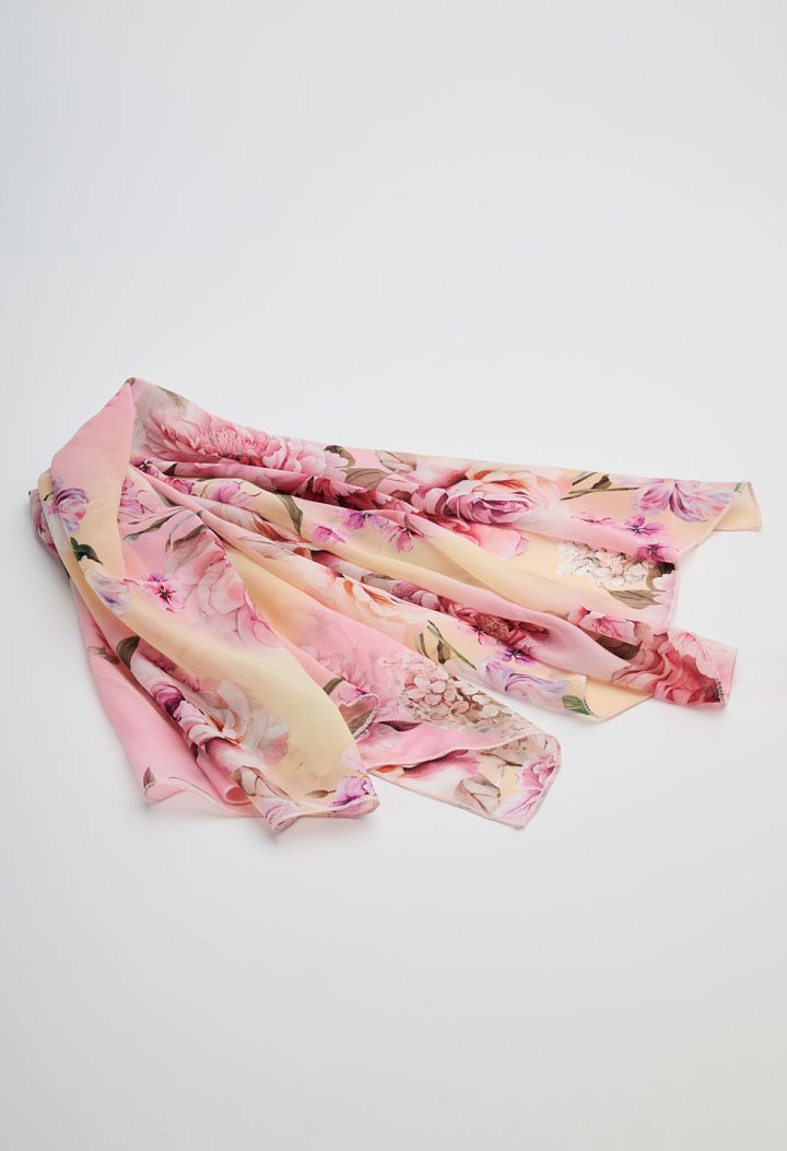 Floral pattern scarf