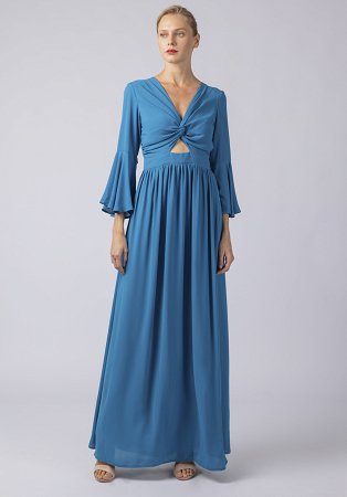 Maxi dress with a knot