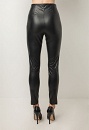 Leather look trousers