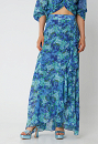 Long skirt with floral design