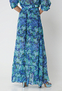 Long skirt with floral design