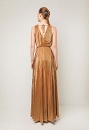 Gold pleated dress