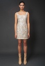 Mini dress with embroidery and sequins
