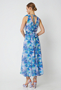 Flower printed midi dress