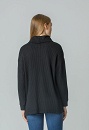 Knitted top with high neck