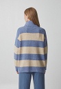 Rib knit turtleneck sweater