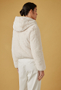Double face jacket with synthetic fur